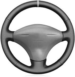 MEWANT Hand Stitch on Genuine Leather Steering Wheel Wrap for Toyota Echo 2000-2005 Scion xA 2004-2005 / xB 2004-2005