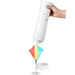 Cordless Shaved Ice Maker by PREMIUS – Lightweight, Rechargeable, Bonus Recipe Book, Resting Stand – Hawaiian Shaved Ice! USB Cord Included – Up to 40 Snow Cones Per Charge! No Molds Needed! (White)