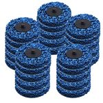 kimllier 25Pcs 3 Inch Quick Change Easy Strip Discs Stripping Wheel R Type Rust Remover Wheel Paint Removal Disc Fit for Angle Grinders Removes Rust Strips Paint Cleans Welds