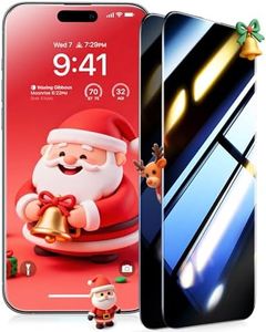UltraGlass Ultra 9H+ Glass for iPhone 15 Pro Privacy Screen Protector [Invisible Privacy Armor] Screen Protector 15 Pro Tempered [Full Coverage & Longest Durable], 2 Packs