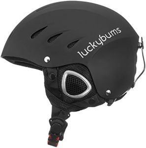 Lucky Bums Snow Sport Helmet, Matte Black, Medium