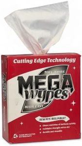 Mega Wypes 3-Ply Shop Towels, 240 Sheets, Ultra Strong Premium White Cleaning Cloths, Commercial Grade Mechanic Rags for Garage, Auto, Restaurants & Housekeeping, 15” x 9”, White