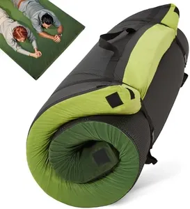 Memory Foam Camping Mattress Sleeping Pad, Portable Roll up Mattress with Travel Bag, 3 Inch Waterproof Camping Mat for Car Tent Floor, Comfortable Sleeping Mats for Guests and Adults Sleepover