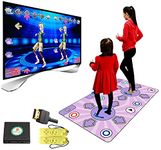 KAXIMON Double Dance Mats for TV with HDMI Interface, Non-slip Wireless Dance Pad with English Manual, Dance Game Play Mats for Kids Boys Girls