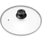 8 Inch Glass Lid for Frying Pan, Fry Pan, Skillet, Pan Lid Fits Lodge 8 Inch Cast Iron Skillets 8"/20cm, Clear