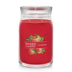 Yankee Candle Macintosh Scented, Signature 20oz Large Jar 2-Wick Candle, Over 60 Hours of Burn Time