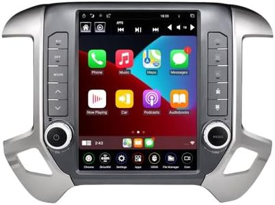 LINKSWELL 12.1" Android Car Stereo for Silverado & Sierra 2014-2019, T-Style Touchscreen Radio Replacement, Wireless CarPlay & Android Auto, 4GB+64GB Head Unit with Bluetooth, WiFi, AM/FM, SWC