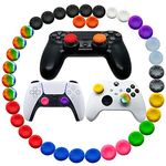 Joystick Grip for Ps5 Ps4 Controller, Silicone Thumb Grips Caps Cover Analog Stick for Playstation 5, Playstation 4 Controller, Xbox 360, Xbox One Controller (A 36pcs)