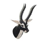 SHAH HANDICRAFT Traditional Art Center Blackbuck Wall Mount Head Handicrafts Home Decor Wall Mounted showpieces for Wall Hanging Decoration