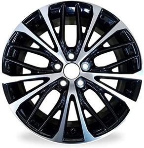New Single 18" 18x8 Alloy Wheel For 2018-2022 Toyota Camry Machined Black OEM Design Replacement Rim