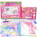 DIY Journal Kit for Girls - Birthday Gift Idea for Teen Girls Ages 8 9 10 11 12 13 14 Years Old - Cute Stationery Set for Scrapbooking Supplies, Journaling, Diary Writing, and Art Crafts (Pink)