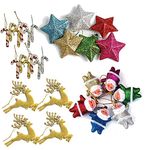 Evisha 30 pcs Christmas Tree Decoration Ornaments Set of 28 Pcs