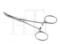 STAINLESS STEEL CRILE FORCEPS 5.5" CURVED PREMIUM GRADE AUTOCLAVABLE (HTI BRAND)