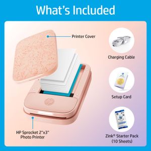 HP Sprocket Portable Photo Printer – Blush Pink