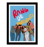 GOOD HOPE -Bollywood Movie Rang De Basanti Pop Art Framed Poster For wall decor home bedroom living room hall Aesthetic Gift Item Wall Paintings Display Sticker wallpaper Hostel Boys Girls