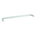 Rockwell Security Mont Hard Single Sided Towel Bar 28 Inch Glass Brushed Nickel Finish for Commercial and Residential Frameless Heavy Glass Shower Doors…