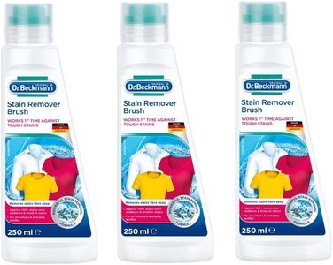 Dr. Beckmann Pre Wash Stain Remover with Brush 250ml | Works 1st Time Against Tough Stains | For all Colours & Textiles | Pack of 3