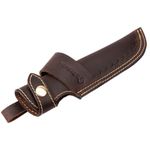 Gentlestache belt Knife Sheath, Knife Holster for 5 inch blade knife, Horizontal Knife Sheath for belt EDC Knife Holster belt, Compact Draw Knife Holster,Darkbrown