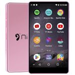 80GB MP3 Player with Bluetooth and WiFi,Kids MP3&MP4 Music Player with Spotify,Parental Controls,Amazon Music, YouTube,Audible,4.0" IPS Touch Screen Pink Android Player with Speaker,FM Radio,Up to 1TB