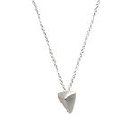 Dogeared You Are Mighty Pyramid Sterling Silver Reminder Boxed Necklace by Dogeared