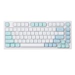 YUNZII YZ75 75% Hot Swappable Wireless Gaming Mechanical Keyboard, RGB Backlights, BT5.0/2.4G/USB-C, Dye Sub PBT Keycaps for Linux/Win/Mac (Mint, Gateron G Pro Yellow)