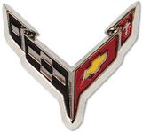 C8 Corvette Next Generation Lapel/Hat Pin - Silver/Chrome - 1.25"