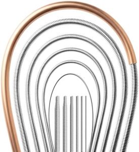6-in-1 Copper Tube Bender, 43-Inch Long Spring, 1/4", 5/16", 3/8", 1/2", 5/8" and 3/4" Copper Pipe Bender, Bend Copper Pipe to Any Angle Manual Kink-Free Bending Tool for Plumbing, HVAC & DIY