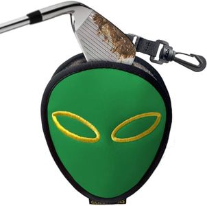 GOLDALIENS Golf Club Cleaner & Ball Cleaning Bag,Original Three-Layer Fabric Waterproof Technology,Golfer's Ultimate Green Clean Scrub Equipment Accessories (Green)
