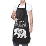 Waldeal Funny Grandpa Bear Pattern Aprons for Men Women With 2 Pockets, Birthday Christmas Gifts for Grandpa, Men, Chef, Husband