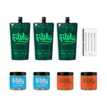 Filthy Martini Cocktail Kit - Includes Olive Brine, Pimento Stuffed Olives, Blue Cheese Stuffed Olives & 4 Stainless Steel Cocktail Picks - Filthy Gifts For Any Occasion