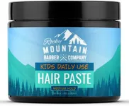 Kids Hair Styling Paste for Boys - Large 4 oz Tub - Made in Canada - No Artificial Fragrance - Citrus Scent - Medium Hold Gel for All Hairstyles with Beeswax, Sweet Orange Essential Oil, Lime Essential Oil