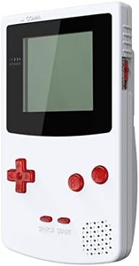 eXtremeRate Clear Red Replacement Full Set Buttons for Gameboy Color GBC - Handheld Game Console NOT Included