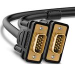 Ugreen VGA SVGA HD15 Male to Male Video Coaxial Monitor Cable with Ferrite Cores Gold Plated Compatible for Projectors HDTVs Displays 3ft 1m 6ft