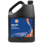 Gulf MAX GDI 5W-20 Engine Oil (4L) - Advanced Passenger Car Motor Oil - Resource Conserving Motor Oil - 5W20 Motor Oil - TK197725