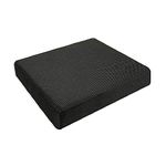 The White Willow Chair Cushion Pad-Seat Cushion for Chair-HR & Memory Foam Car Seat Cushion-Tailbone, Hip Support & Back Pain Relief Sitting Pillow-Floor & Office Chair Cushion-(18" LX18 WX3 H)