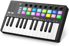 Vangoa Beat Maker for Music Production, 25 Keys Midi Pad Beating Makers Machine, Wireless Mini Controller Keyboard Computer Recording Midi Controllers 16 RGB Drum Pads for Beginners Music making