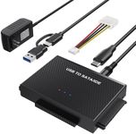 External Hard Drive Enclosure for 2.5 Inch SATA SSD HDD USB 3.0 to SATA III Hard Drive Case 7mm 9.5mm Compatible with WD Seagate Toshiba Samsung Hitachi PS4 Xbox (E39-enclosure)