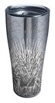 Tervis HBO Game of Thrones - For The Throne Insulated Travel Tumbler & Lid, 30 oz - Stainless Steel, Silver