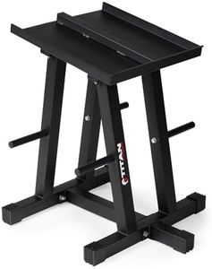 Titan Fitness Dumbbell Column Stand and Plate Tree, 260 LB Capacity, Organize Classic Dumbbells Power Block Dumbbells Loose Plates