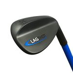 (RH) Lag Shot Wedge - Strike Your Pitch Shots Solid with Perfect Rhythm. Helps You Develop Feel and Touch Around The Greens. Eliminates Fat & Thin Shots! (Black, Right Hand)