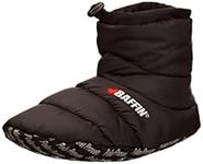 Baffin unisex adult CUSH BOOTY Slippers, Black, 8 Women 7 Men US