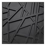 Art3d PVC Decorative Textures Black 3D Wall Panels for Interior Wall Décor, Black Wall Decor,Pack of 12 Tiles 32 Sq Ft