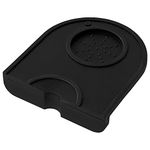 Joeji's Kitchen Tamping Mat Non Slip Countertop Coffee Tamper Mat with Portafilter Rest & Tamping Coffee Accessories Holder - Dishwasher Safe Silicone Kitchen Mat 14 x 12.5 cm for Home & Cafe Baristas