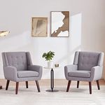 HUIMO Button-Tufted Accent Chairs S