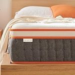 IYEE NATURE Double Mattress, 10 Inch Hybrid Mattress Double with Comfort Foam & Individually Wrapped Pocketed Sprung Mattress,Medium Firm Memory Foam Double Mattress (135x190x25CM)