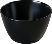 Carlisle FoodService Products Kingline Reusable Plastic Bowl Soup Cup for Home and Restaurant, Melamine, 8 Ounces, Black, (Pack of 48)