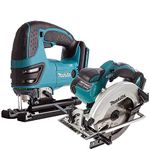 Makita DSS611Z 18v Cordless LXT Lithium Ion Circular Saw & DJV180Z 18v LXT Jigsaw Body Only