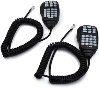 Szcmawo (2-Pack) HM-133V Handheld Speaker Mic Microphone for ICOM ID-800H ID-880H IC-2200H IC-2800H IC-208H IC-2820H IC-V8000 RJ-45 8-pin Plug