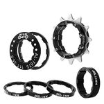 Bike Single Speed Conversion Kit 12T13T/14T/15T/16T/17T/18T/19T/20T/21T/22T Bicycle Single Speed Cassette & Spacers Accessories (Black, 14T)