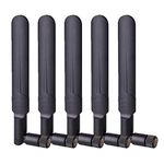 AEDIKO 5pcs Dual Band WiFi 2.4GHz 5GHz 5.8GHz 8dBi MIMO RP-SMA Male Antenna for WiFi Router Wireless Network Card USB Adapter Security IP Camera Video Surveillance Monitor